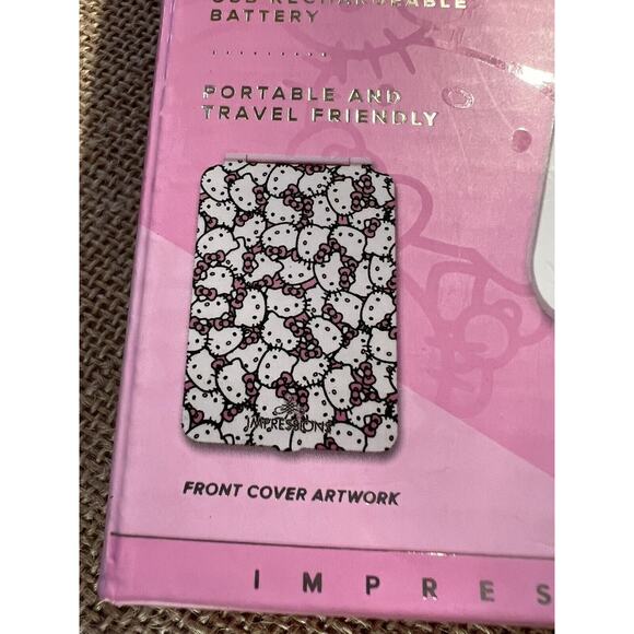 IMPRESSIONS HELLO KITTY TOUCH PAD MINI TRI-TONE LED MAKEUP MIRROR NEW - Picture 5 of 11
